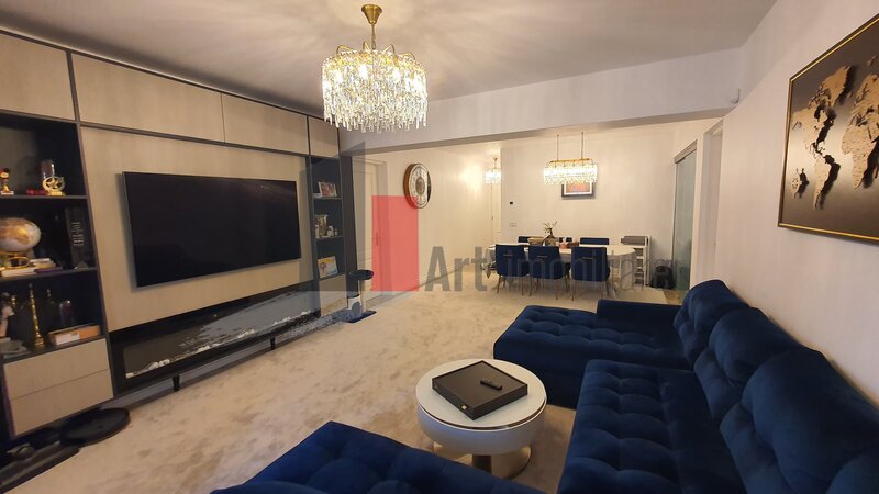 Straulesti, apartament spatios 147 mp, 4 camere, 2 bai, mobilat si utilat complet,